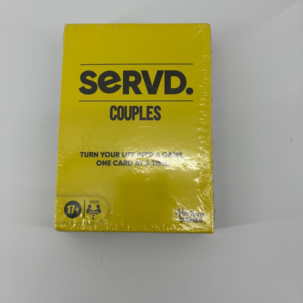 SERVD Couples Real-Life Card Game Hasbro Games G3533 New Sealed 2 Player Age 17+